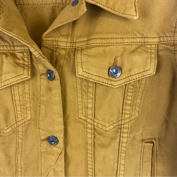 Free People We The Free Rumors Cropped Denim Jacket In Spicy Chestnut - Picture 4 of 10